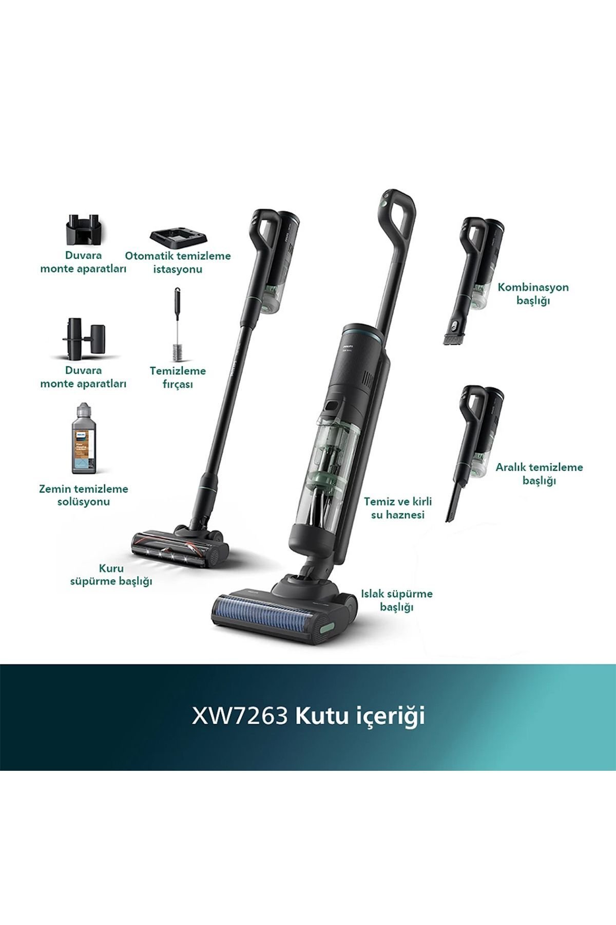 PHİLİPS XW7263/11 KABLOSUZ ŞARJLI DİKS AQUA.TRİ