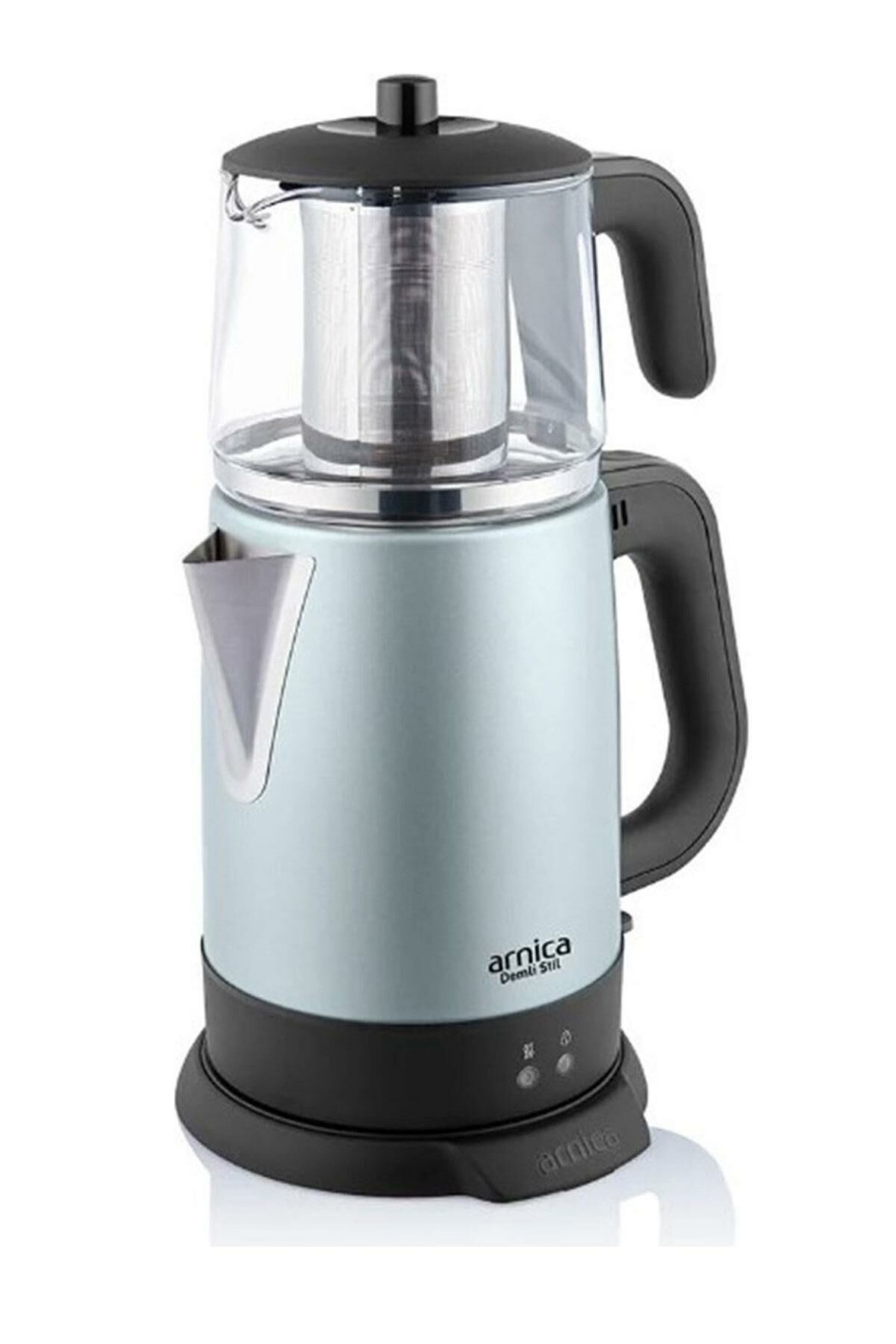 Arnica IH33203 1800w Demli Stil Camlı Çay Makinesi Mint