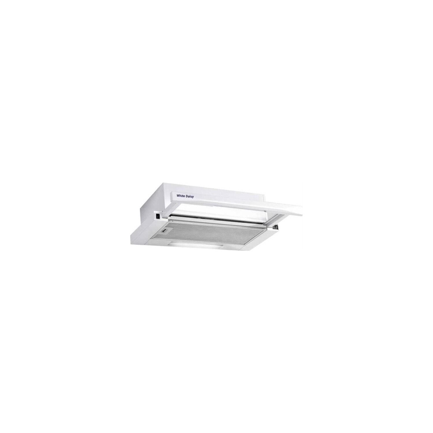 White Daisy F2 Çift Motor Camlı Beyaz Aspiratör