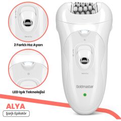 GOLDMASTER ALYA GM-8136 ŞARJLI EPİLASYON CİHAZI