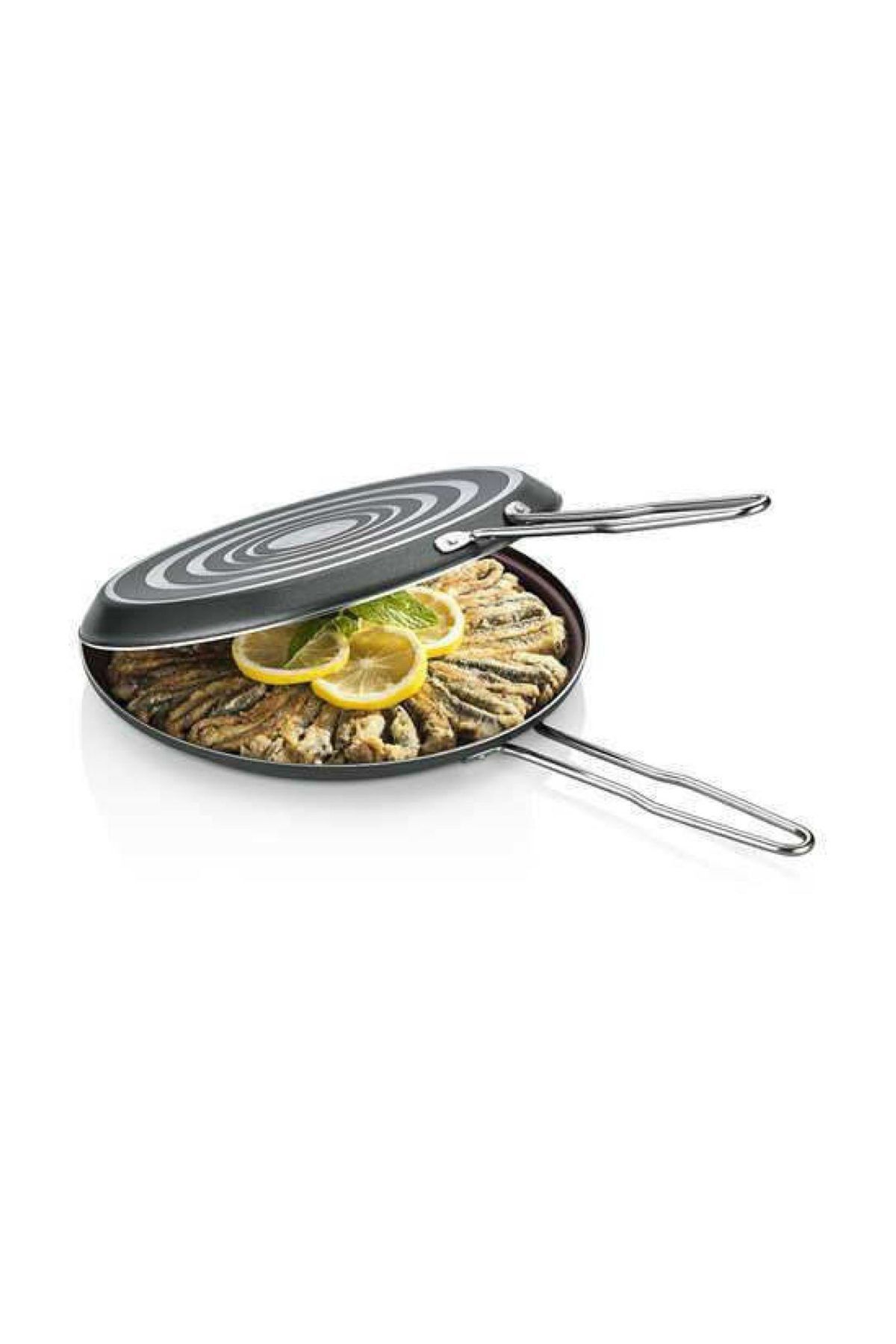 POLOCHEF ÇİFT TARAFLI GRANİT BALIK TAVA 32 CM