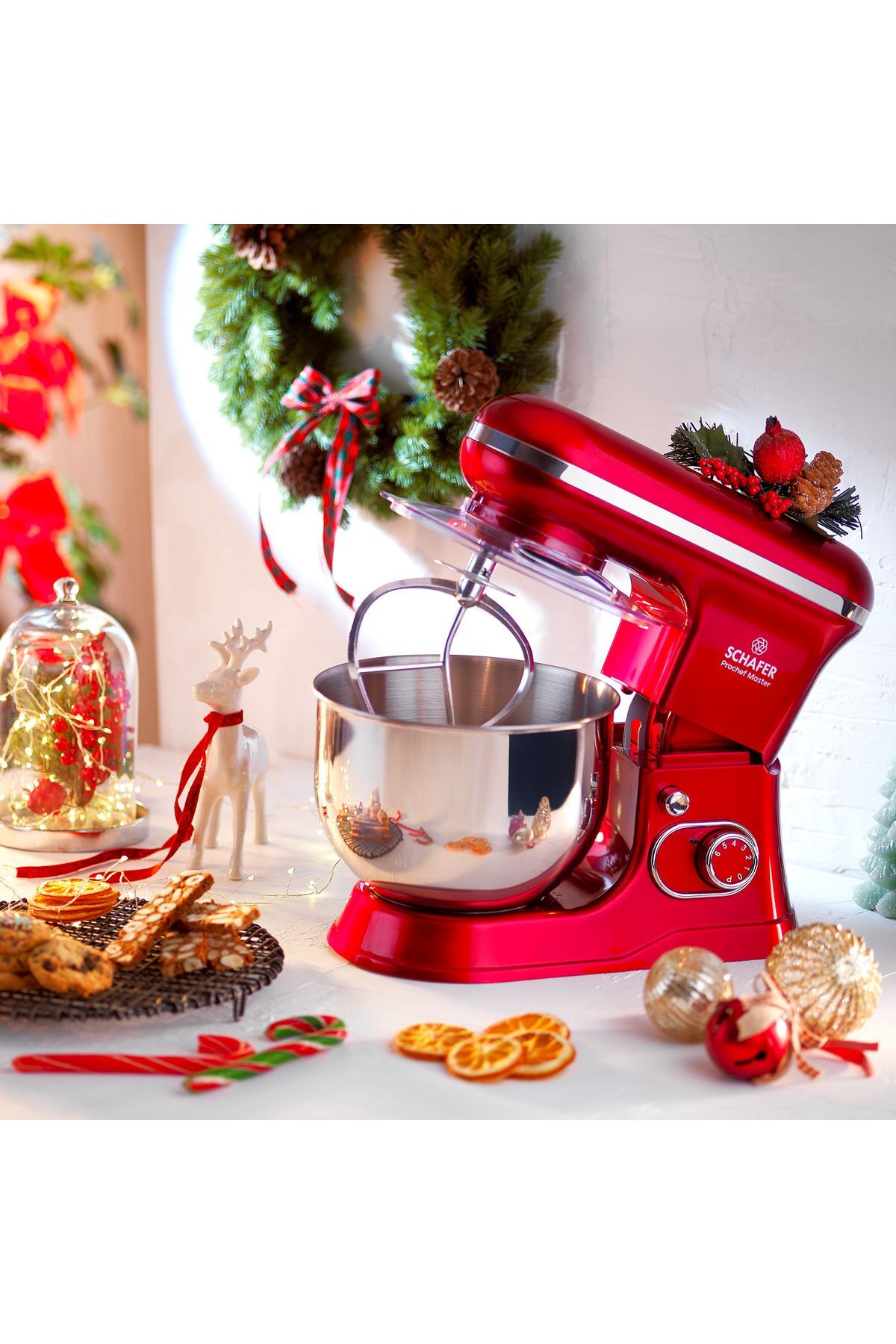 SCHAFER PROCHEF MASTER STAND MİKSER -KIRMIZI