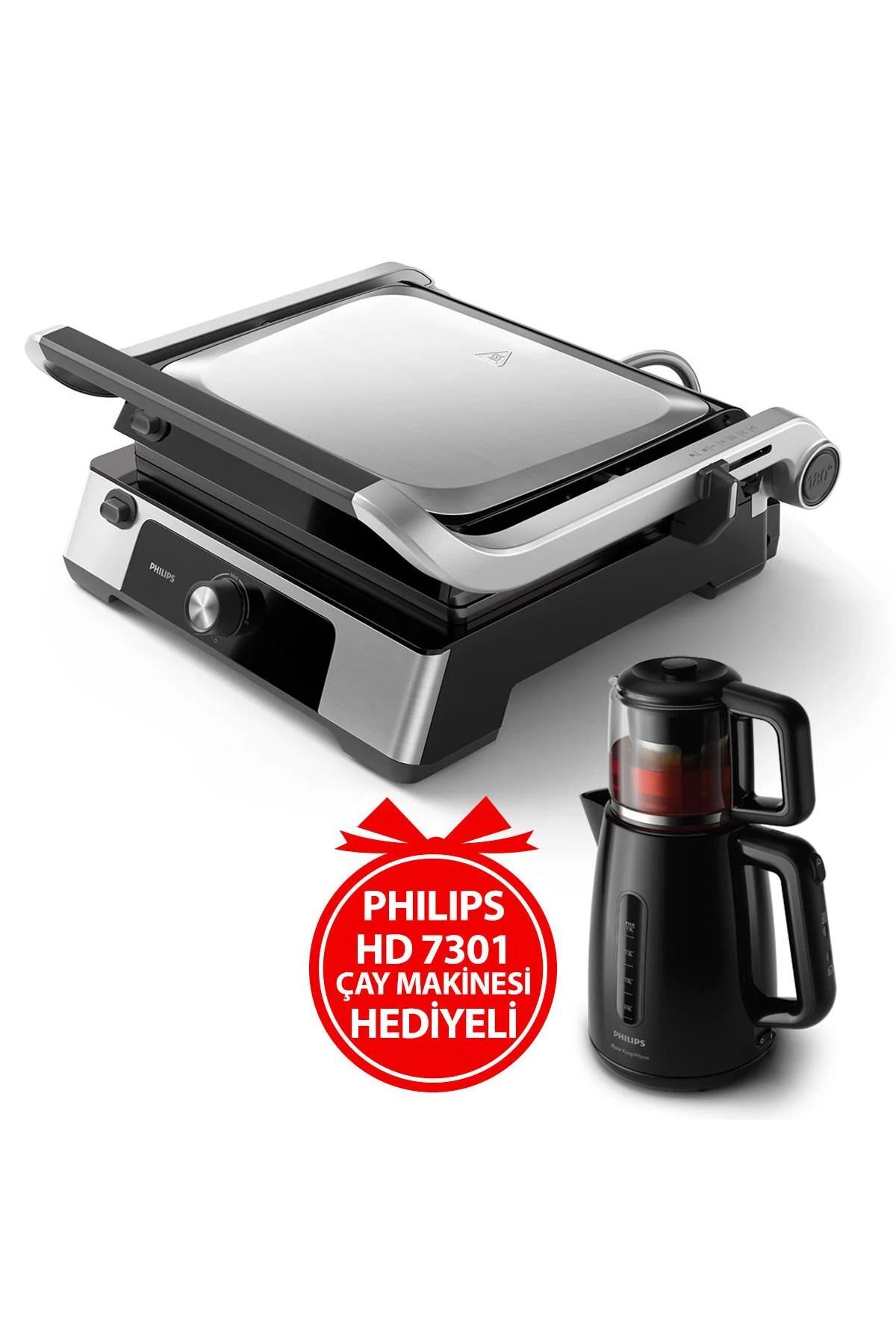 Philips HD6301/+90 + HD7301 Izgara Tost Makinası