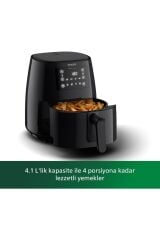 Philips HD9243/90 3000 Serisi L Airfryer, 0.8kg, 4.1L + HD9926/00 Izgara Seti Hediyeli