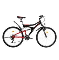 Bisan Mts4300 26 Jant Bisiklet-Mat Siyah Kırmızı