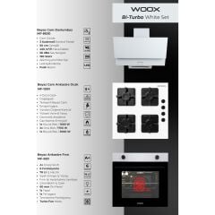 WOOX ANKASTRE 3'LÜ SET BEYAZ