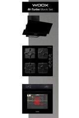 WOOX ANKASTRE 3'LÜ SET SİYAH