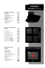 WOOX ANKASTRE 3'LÜ SET SİYAH