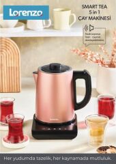 LORENZO SMART TEA 5 in 1 KONUŞAN ÇAY MAKİNESİ ROSE