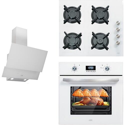 Çetintaş Airfrey Ankastre Set-Beyaz(Fırın-5234 &Cat848 Ocak &P3 55231 Davlumbaz)