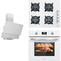 Çetintaş Airfrey Ankastre Set-Beyaz(Fırın-5234 &Cat848 Ocak &P3 55231 Davlumbaz)