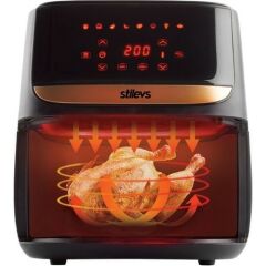 Stilevs Aırtron Af - 600 Terazili Sıcak Hava Fritözü Siyah