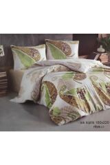 Kristal Ranforce Tek Kişilik Nevresim Rüya Yeşil