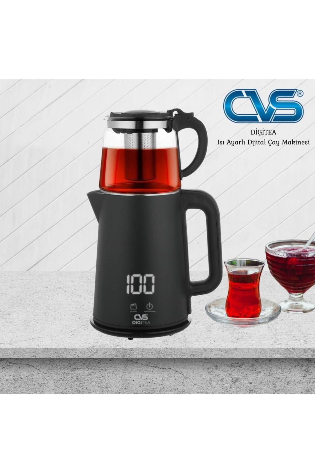 CVS ISI AYARLI DİJİTAL ÇAY MAKİNESİ DN1553