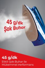 Evia Holiday EA-4603 Şok Buharlı Katlanabilir Dikey Ütüleme Özellikli Seyahat Ütüsü