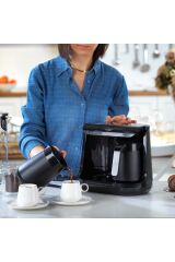 SCHAFER 40 YIL ÇİFT CEVZE TÜRK KAHVE MAKİNESİ (SİYAH)