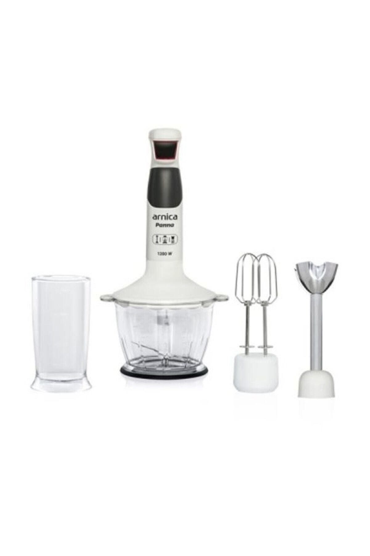 ARNİCA PANNA EL BLENDER SET-BEYAZ