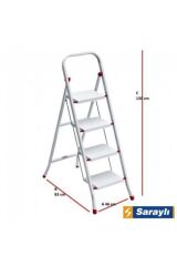 Saraylı 4'lü Pratik Metal Merdiven (1634)