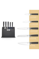 SCHAFER FORGE KESME TAHTASI /BIÇAK SETİ 10 PRÇ (SİYAH)