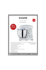 SCHAFER PROCHEF MAXİ STAND MİKSER 10L BEYAZ
