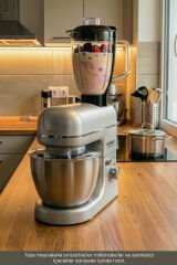 LORENZO MULTICHEF 3 İN 1 HAMUR YOĞURMA BLENDER ET KIYMA MAKİNESİ SİLVER