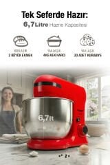 Fantom HM1500 Stand Mixer -Kırmızı