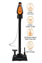 Fantom P6000 Pluto Dikey Elektrikli Süpürge -Siyah