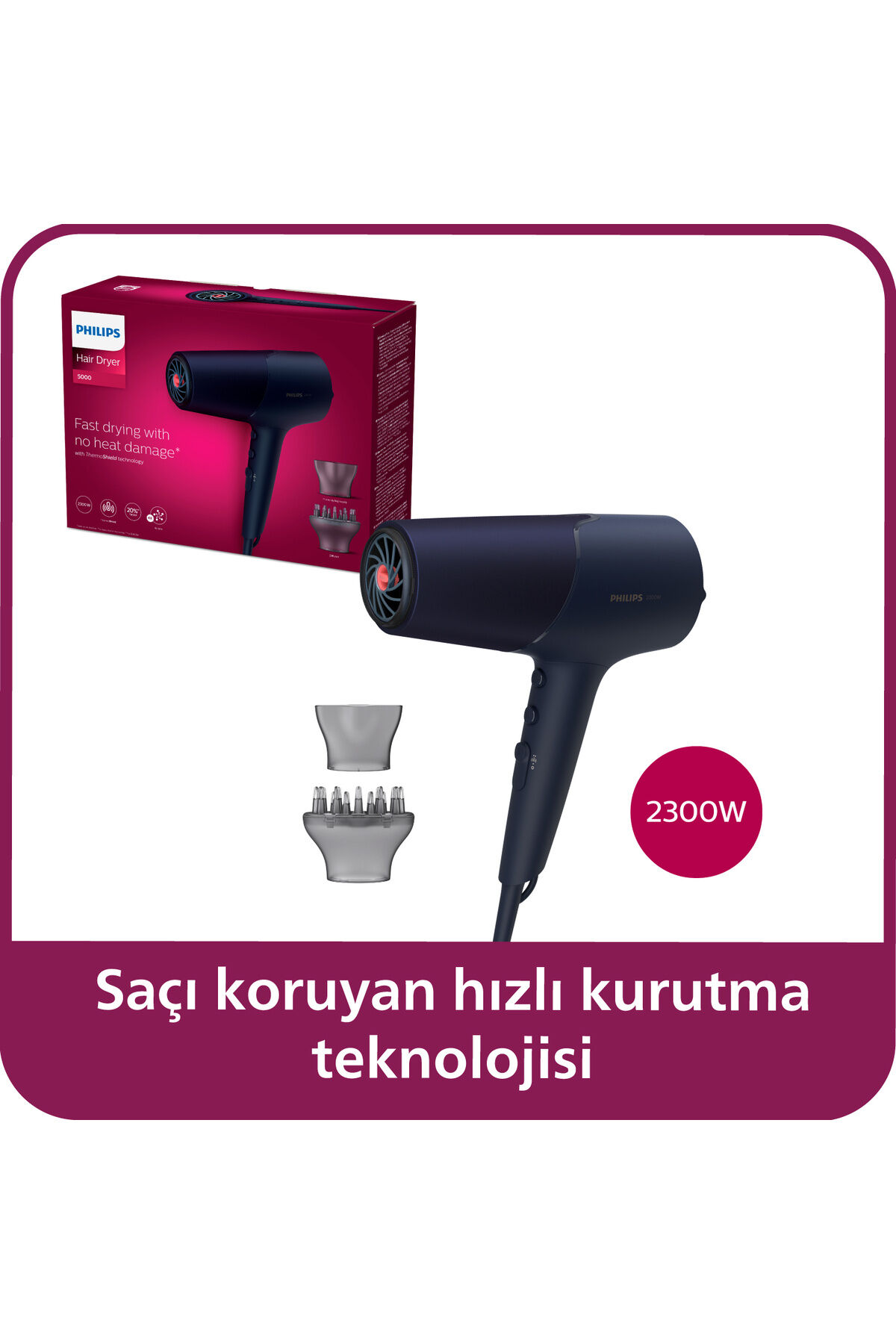 Philips BHD510/00 Saç Kurutma Mak. 2300W