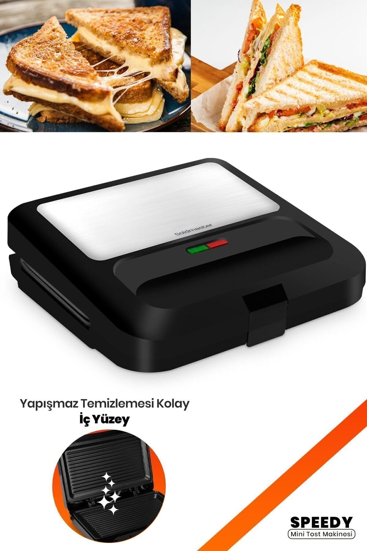 GOLDMASTER SPEEDY GM-7453 MİNİ TOST MAKİNESİ