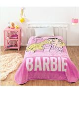 Taç Lisanslı Tek Kişilik Barbie Gırl Power Battaniye