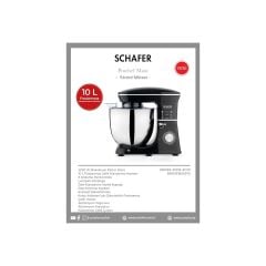 SCHAFER PROCHEF MAXİ STAND MİKSER 10L SİYAH