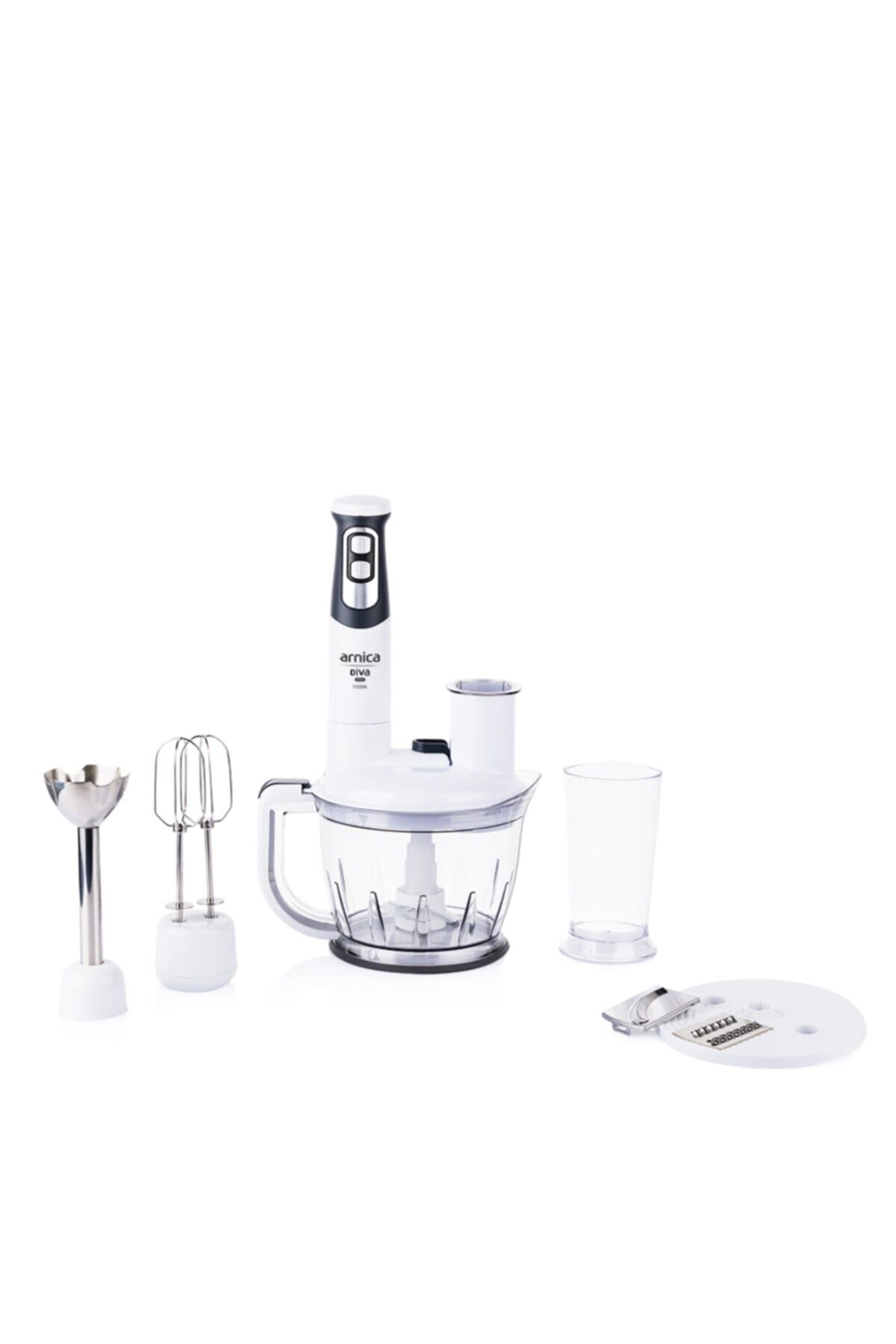 Arnica GH21800 Diva Pro Rendeli  Blender Seti-Beyaz