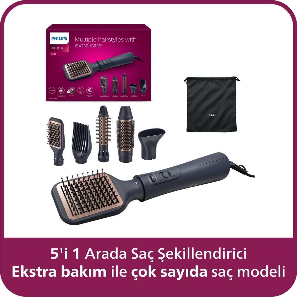 Philips BHA530/00 AirStyler5in1 Saç Şekillendirici