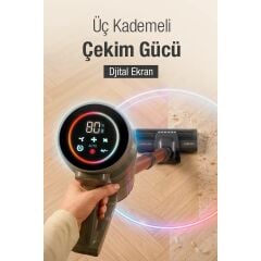 FANTOM P2050 ANTRASİT QUANTUM ŞARJLI ELEKTRİKLİ SÜPÜRGE