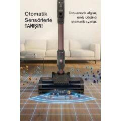 FANTOM P2050 ANTRASİT QUANTUM ŞARJLI ELEKTRİKLİ SÜPÜRGE
