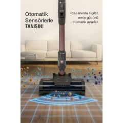 FANTOM P2050 ANTRASİT QUANTUM ŞARJLI ELEKTRİKLİ SÜPÜRGE