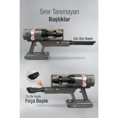 FANTOM P2050 ANTRASİT QUANTUM ŞARJLI ELEKTRİKLİ SÜPÜRGE