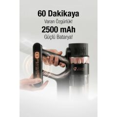FANTOM P2050 SİYAH QUANTUM ŞARJLI ELEKTRİKLİ SÜPÜRGE