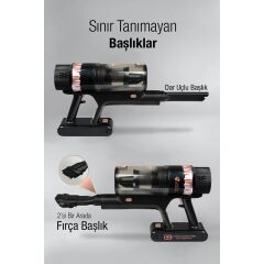 FANTOM P2050 SİYAH QUANTUM ŞARJLI ELEKTRİKLİ SÜPÜRGE