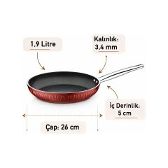 FALEZ MARKİZ 7 PARÇA TENCERE SET KIRMIZI