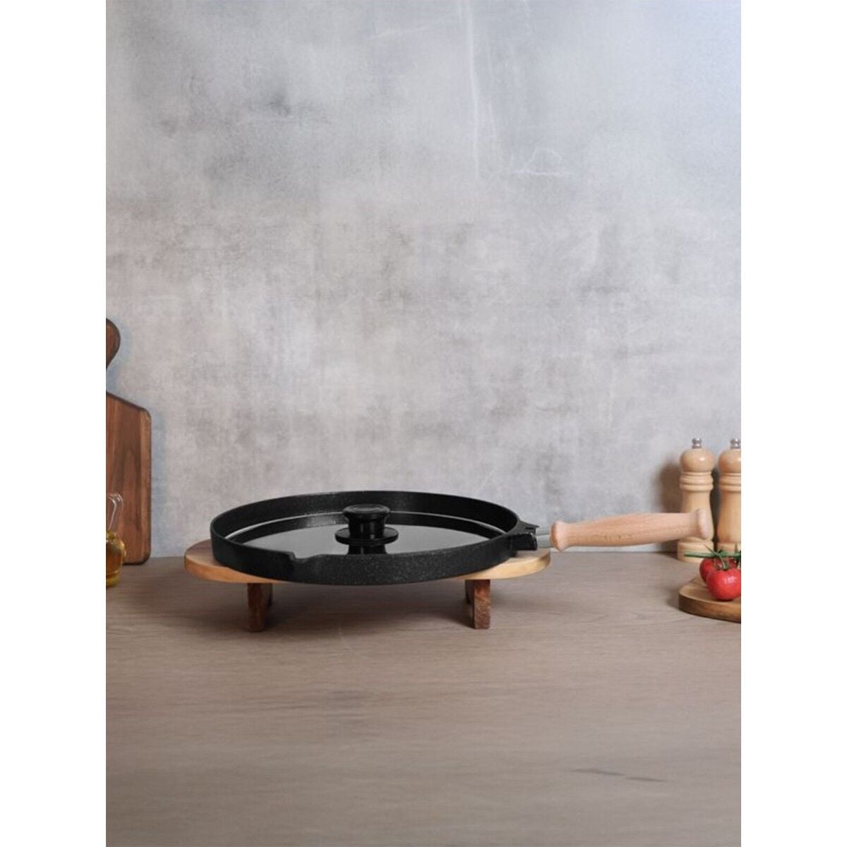 FALEZ BLACK LİNE 34 CM DÖKÜM BALIK TAVASI