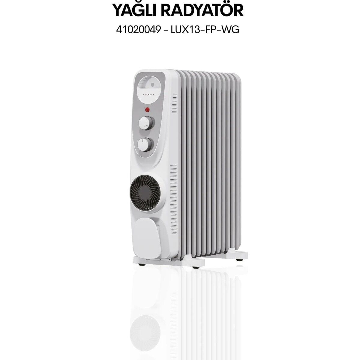 LUXELL LUX13-FP-WG BEYAZ GRİ 13 DİLİM RADYATÖR