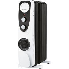 LUXELL LUX11-FB-BW SİYAH BEYAZ 11 DİLİM YAĞLI RADYATÖR