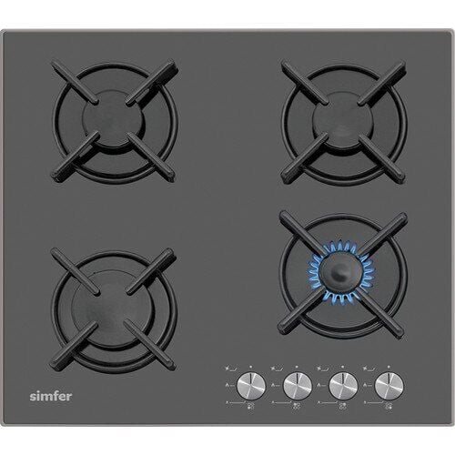 Simfer 3031-N Set Üstü Flat Siyah Cam Ocak