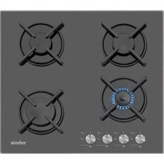 Simfer 3031-N Set Üstü Flat Siyah Cam Ocak
