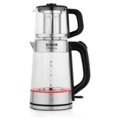 Schafer Demya Elektrikli Cam Çay Makinesi-İnox