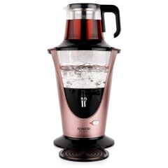 Schafer Tee Haus Yeni Nesil Elektrikli Cam Semaver-Rosegold