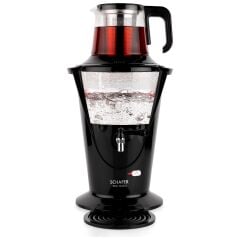 Schafer Tee Haus Yeni Nesil Elektrikli Cam Semaver Siyah