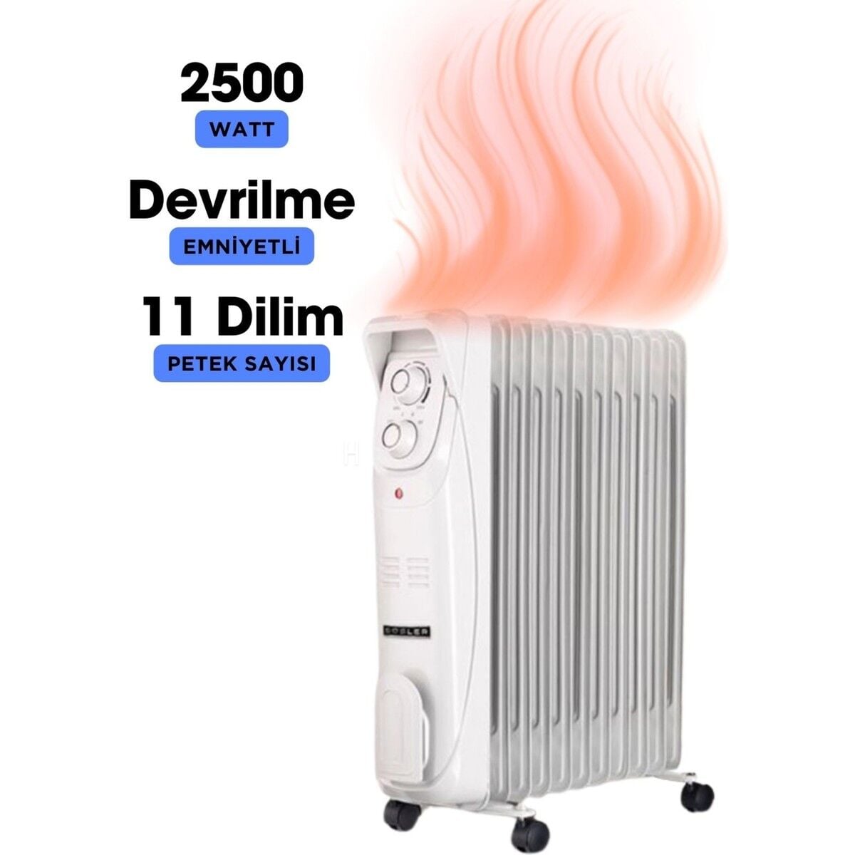 SÜSLER SR-5711 11 DİLİM YAĞLI RADYATÖR
