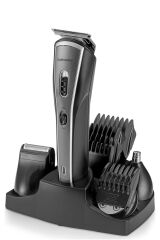 GOLDMASTER Paslanmaz Çelik 9in1 Standlı Erkek Bakım Seti